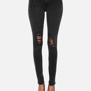 James Jeans Twiggy Slate Distressed Skinny 30